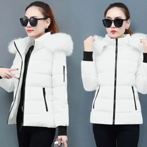 NWOT Brand New Womens Winter Coat Puffer Jacket Womens Winter Jacket w/ Hood - Picture 6 of 7